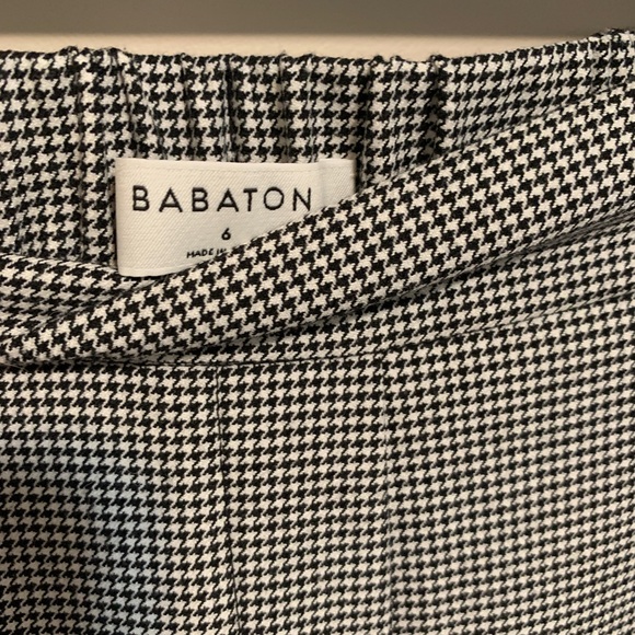 Babaton Atelier Houndstooth Check Conan Crop Pant, size 6 - Picture 4 of 11